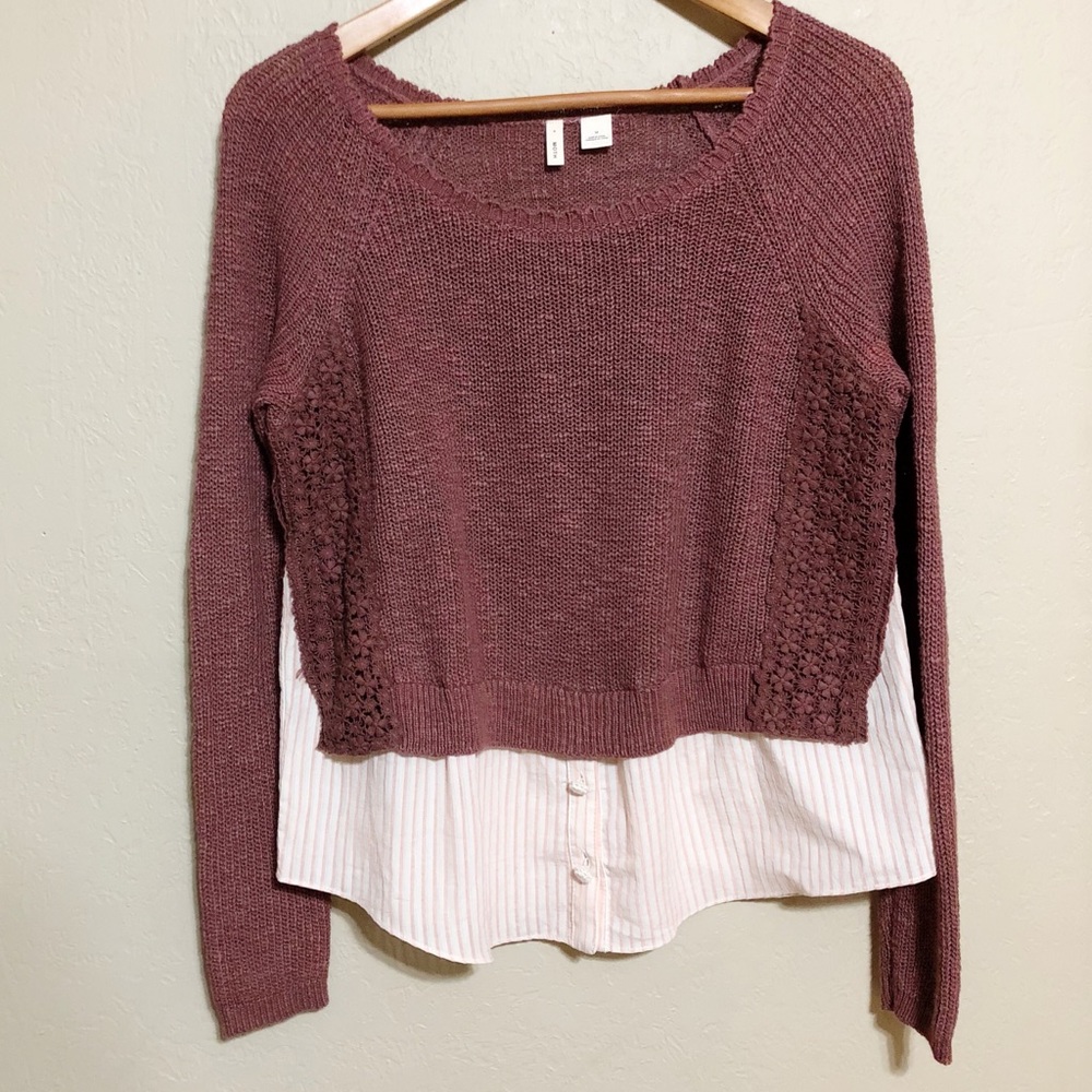 Anthropologie Moth Shirt Hem Sweater
